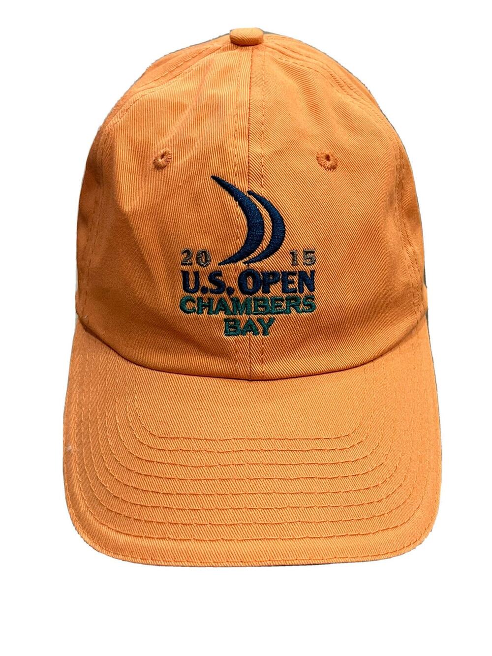 USGA 2015 US Open Chambers Bay Adjustable Strapback Golf Hat Cap Peach